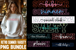 Retro Summer Varsity PNG Bundle Product Image 1