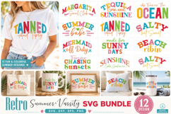 Retro Summer Varsity svg Bundle Product Image 1