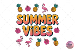 Tropical Summer Text, Vintage Summer Typography, Beachy Summer Decor, Summer Lettering Illustration, Pastel Summer Colors, Playful Summer Typography, Bright Summer Vibes, Fun Retro Summer, Bold Summer Lettering, Retro Summer Style