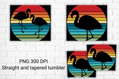 Retro sunset tumbler sublimation | Tropical tumbler design Product Image 2