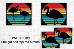 Retro sunset tumbler sublimation | Tropical tumbler design Product Image 2
