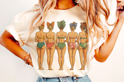 Summer PNG, Swimsuit Ladies PNG, Retro Vintage Summer PNG Product Image 2