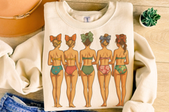 Summer PNG, Swimsuit Ladies PNG, Retro Vintage Summer PNG Product Image 3