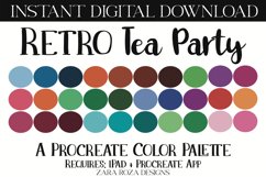 Retro Tea Party Procreate Color Palette Product Image 1