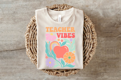 Retro Teacher Vibes PNG Product Image 3