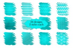 48 Teal Blue Retro Sublimation Shapes Product Image 2