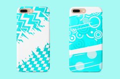 48 Teal Blue Retro Sublimation Shapes Product Image 6