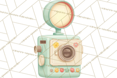 Retro Tech Clipart PNG Vintage Electronics Illustration Product Image 4
