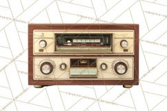 Retro Tech Clipart PNG Vintage Electronics Illustration Product Image 3