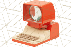 Retro Tech Clipart PNG Vintage Electronics Illustration Product Image 4