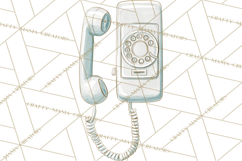 Retro Tech Clipart PNG Vintage Electronics Illustration Product Image 2