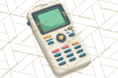 Retro Tech Clipart PNG Vintage Electronics Illustration Product Image 4