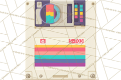 Retro Tech Clipart PNG Vintage Electronics Illustration Product Image 5