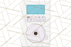 Retro Tech Clipart PNG Vintage Electronics Illustration Product Image 4