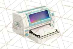 Retro Tech Clipart PNG Vintage Electronics Illustration Product Image 4
