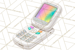 Retro Tech Clipart PNG Vintage Electronics Illustration Product Image 5