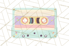 Retro Tech Clipart PNG Vintage Electronics Illustration Product Image 2