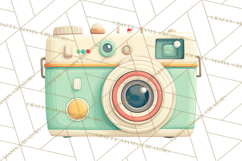 Retro Tech Clipart PNG Vintage Electronics Illustration Product Image 5