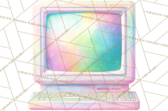 Retro Tech Clipart PNG Vintage Electronics Illustration Product Image 5