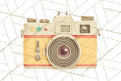 Retro Tech Clipart PNG Vintage Electronics Illustration Product Image 2