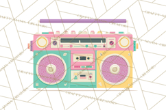 Retro Tech Clipart PNG Vintage Electronics Illustration Product Image 3