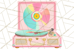 Retro Tech Clipart PNG Vintage Electronics Illustration Product Image 4