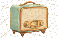 Retro Tech Clipart PNG Vintage Electronics Illustration Product Image 5
