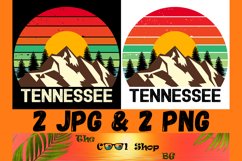 Retro Tennessee Vintage Sublimation Png, Tennessee Sunset Product Image 1