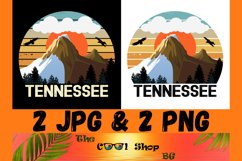 Retro Tennessee Vintage Sublimation Png, Tennessee Sunset Product Image 1