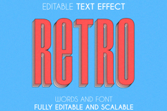 Retro Text Effect for Posters and Social Media PSD
