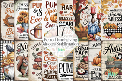 Retro Thankgiving Quotes Sublimation Product Image 1