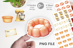 Sticker Watercolor Retro Thanksgiving Prep Product Image 1