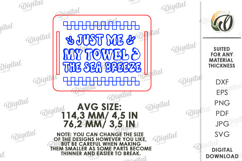 Retro towel gift tag Laser Cut Product Image 2