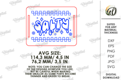 Retro towel gift tag Laser Cut Product Image 2