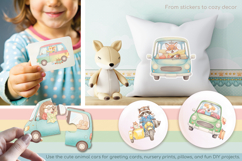 Rainbow Voyage Cute animals on the road Product Image 3