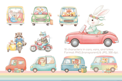 Rainbow Voyage Cute animals on the road Product Image 2