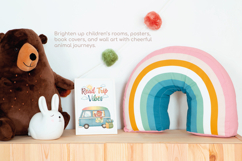 Rainbow Voyage Cute animals on the road Product Image 5