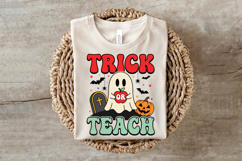 Retro Trick Or Teach Halloween PNG Product Image 3