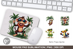 Mouse Pad Retro Tropic Quirks Product Image 1