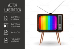 Retro TV with color frame Product Image 1