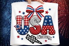 Retro USA Png, Retro America Png, 4th Of July PNG Product Image 1