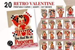 Retro Valentine Cupid Card Bundle Product Image 1