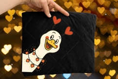 Retro Valentine Goose PNG, Funny Valentine Goose PNG, Pink Product Image 4