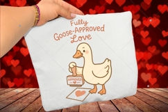 Retro Valentine Goose PNG, Fully goose approved love PNG Product Image 3