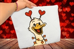 Retro Valentine Goose PNG, Funny Valentine Goose PNG, Pink Product Image 5