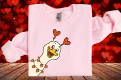 Retro Valentine Goose PNG, Funny Valentine Goose PNG, Pink Product Image 7