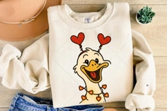 Retro Valentine Goose PNG, Funny Valentine Goose PNG, Pink Product Image 8