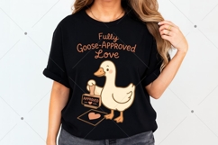 Retro Valentine Goose PNG, Fully goose approved love PNG Product Image 7