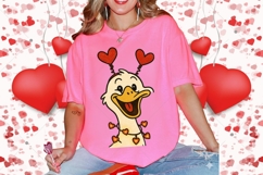 Retro Valentine Goose PNG, Funny Valentine Goose PNG, Pink Product Image 9