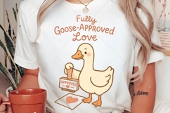 Retro Valentine Goose PNG, Fully goose approved love PNG Product Image 2